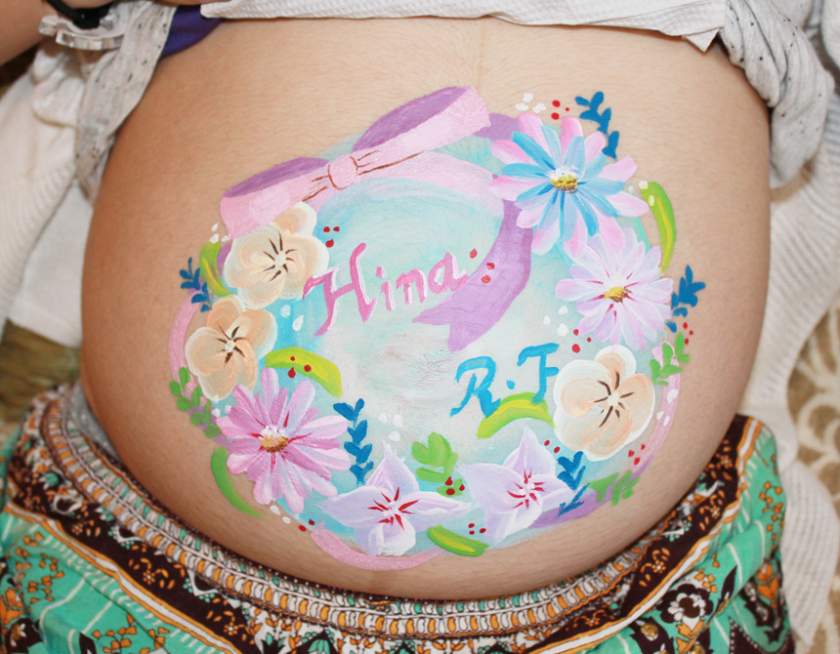 マタニティペイントサロン　Art clap　作品01